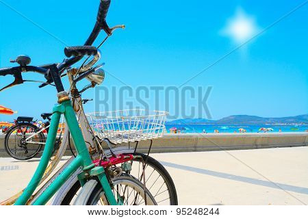 Vintage Bikes By Hte Sea In Alghero
