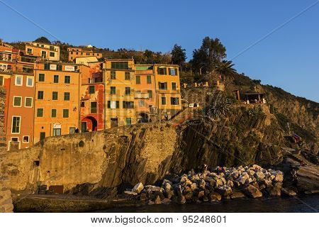 Riomaggiore In Cinque Terre In Italy