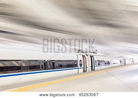 Modern high-speed train
