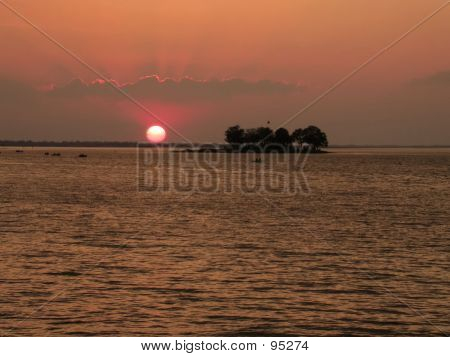 Coucher de soleil à Upper Lake II
