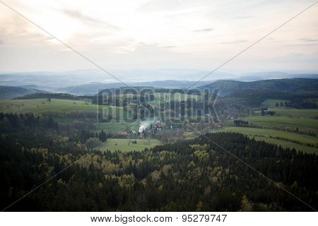 Phenomenon of nature - Stolowe ( Table ) Mountains - rock formations in National Park - Poland near