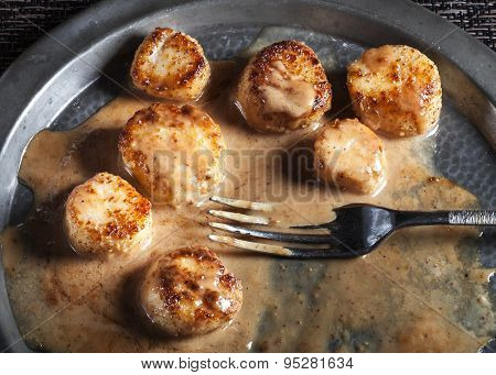 Seared Fennel Coconut Scallops