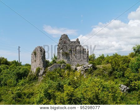 The remains of a Croatian fortress