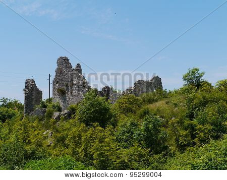 The remains of a Croatian fortress