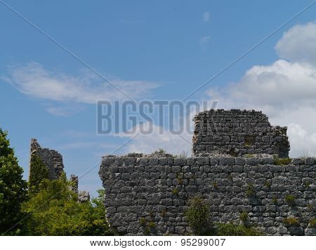 Thre remains of a Croatian fortress