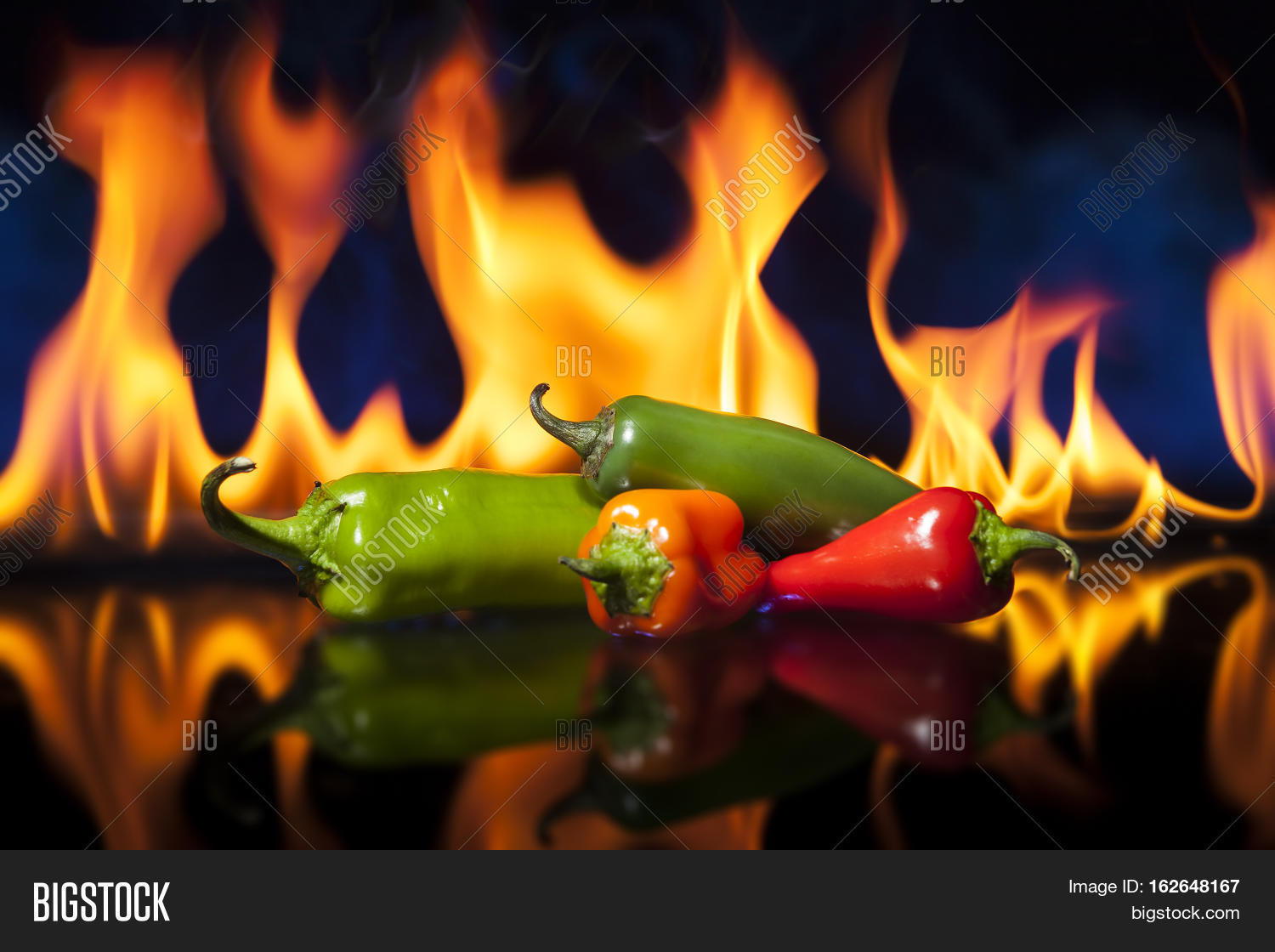 Chili Peppers Fire Image & Photo (Free Trial) Bigstock