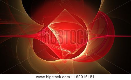Colorful red rcolor explosion abstract background 3D galaxy
