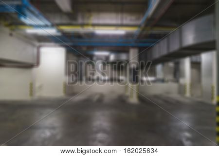 abstract blur of car park slot in building - can use to display or montage on product