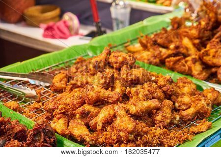 this image is Fried Chicken in thailand