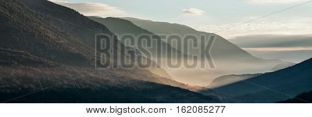Sunrise at the Abruzzo National Park Italy