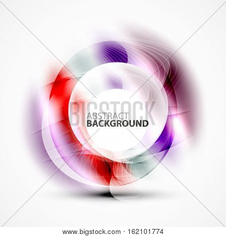 Vector abstract blurred swirl with space for text