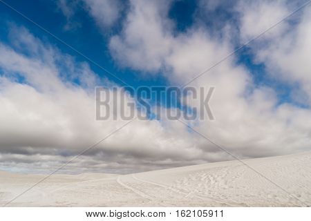 View of Lancelin Sand Dunes in Western Australia. This place for Surfing in Sand. Famous of Families enjoying. Landscape View .