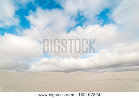 View of Lancelin Sand Dunes in Western Australia. This place for Surfing in Sand. Famous of Families enjoying. Landscape View .