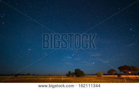 Beautiful blue Night Sky Hyden Western Australia.