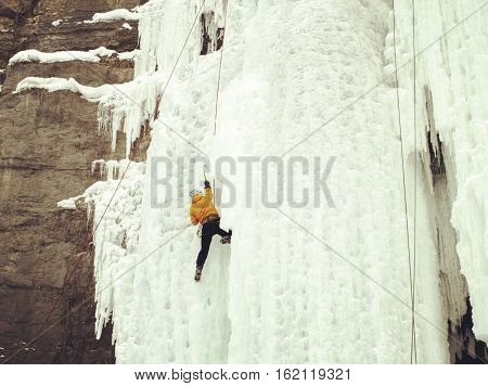 Ice Climbing.
