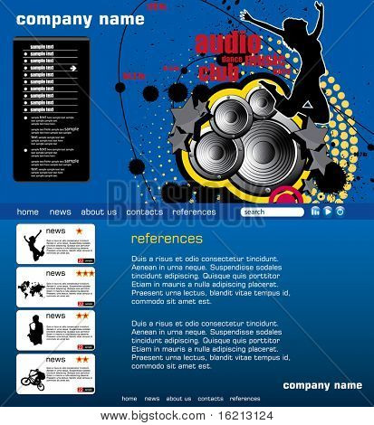 Sito Web Template vettoriale