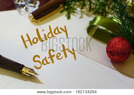 Holiday claims and risks increase during winter season holidays postcard or web social image part of series to promote holiday safety tips list and fire or theft and burglary statistics
