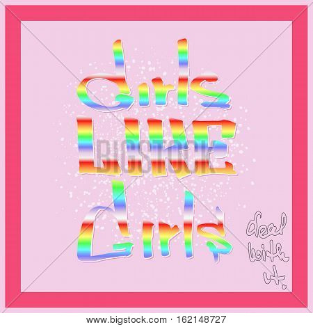 Vector illustration about sexual and gender equals. Poster about acceptance of homosexuality and gays relationships.