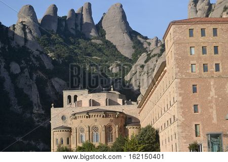 Montserrat monetary in the mountains of Barcelona, Spain Europe