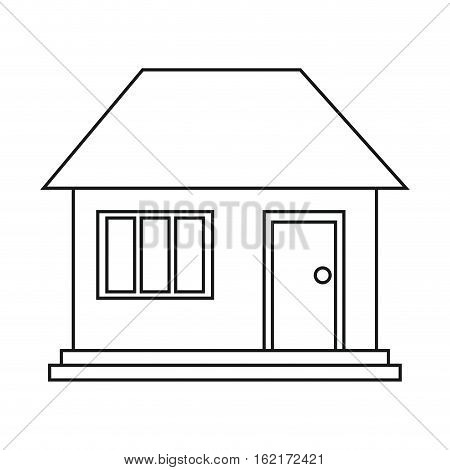 house home family residential outline vector illustration eps 10