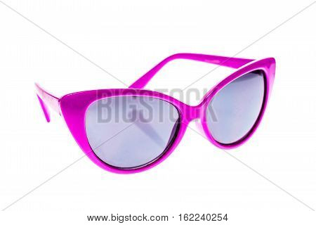 Children Sunglasses, Sun Shades Or Spectacles Isolated On White Background.