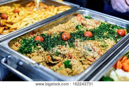Cuisine Culinary Buffet Dinner Catering Dining Food Celebration Party Concept.