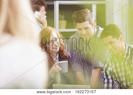 Co-workers Having A Brainstorming