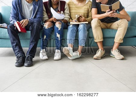 Diversity Teens Hipster Friend Education Concept