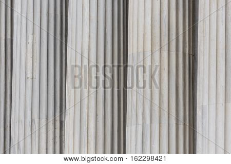 old Greek pillars in Athens in Greece
