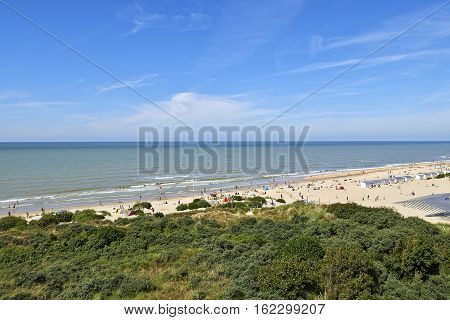 Lot of people enjoy the Belgian Coast in Summer