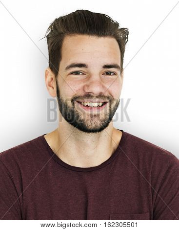 Adult Man Nutural Confident Portrait Concept
