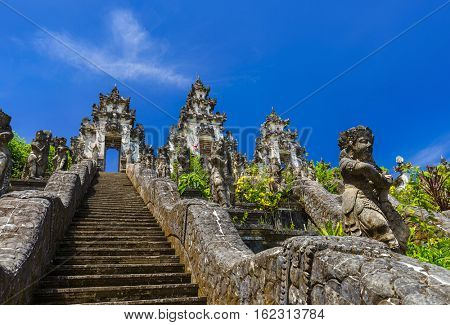 Lempuyang temple - Bali Island Indonesia - travel and architecture background