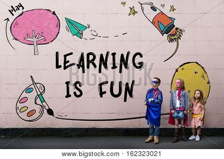 Children Imagination Learning Icon Concept