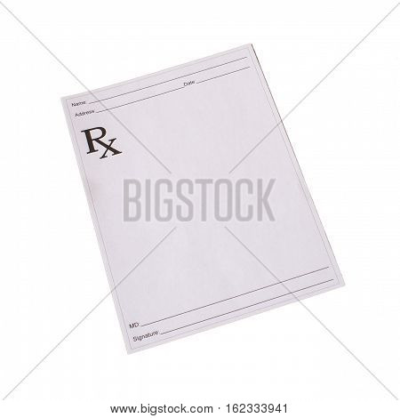 An isolated script pad without anything wrote on it.