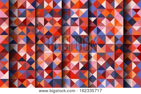 Vector abstract color mosaic background for design brochure website flyer card. Abstract geometric background with triangles shapes and shadows. Stock vector eps10
