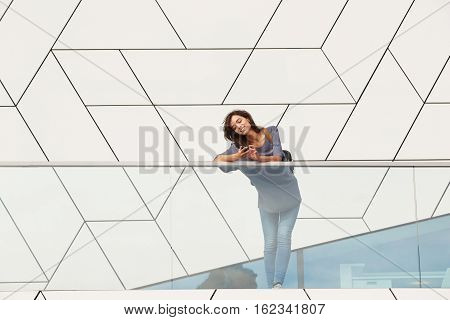 Woman Using Cell Phone