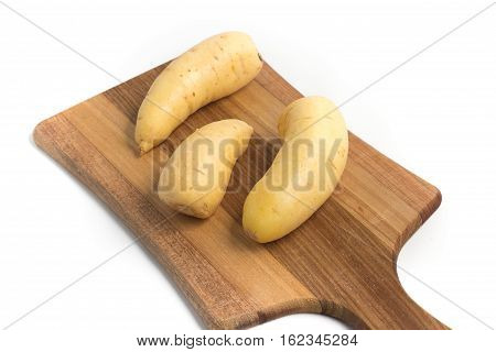 Barred Potato. Baroa isolated on white background