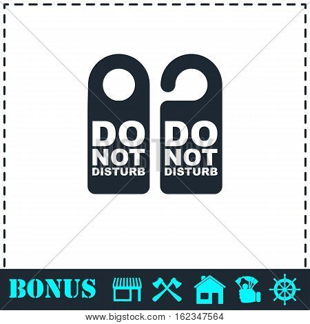 Do Not Distrub icon flat. Simple vector symbol and bonus icon