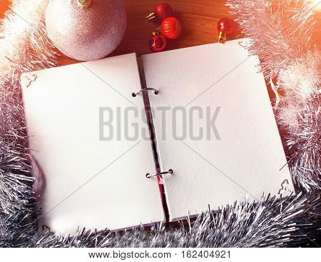 White Notepad. Happy New Year