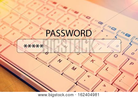 A set of the password for the browser Internet