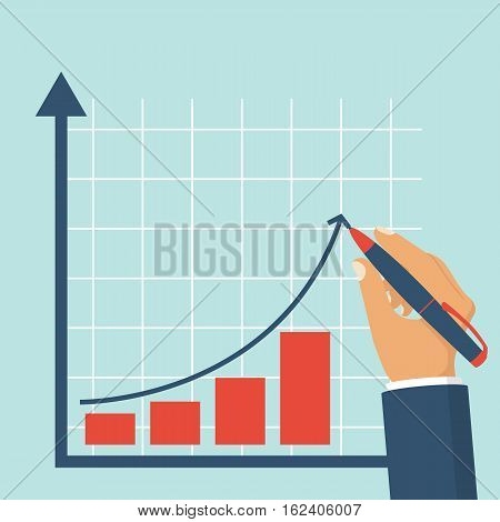Growth Graph Concept.