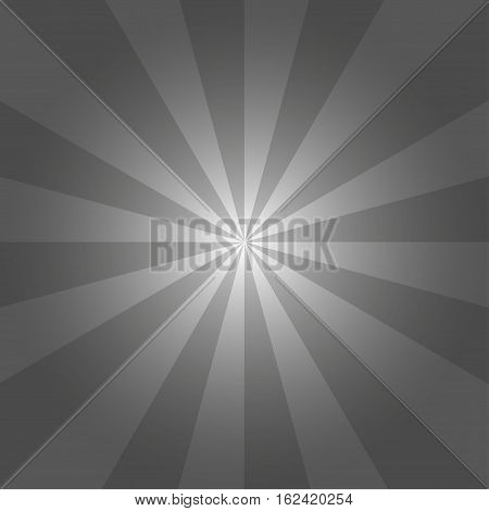 Retro gray ray background in vintage style