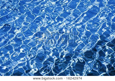 sfondo è costituito da un primo piano delle onde dell'acqua