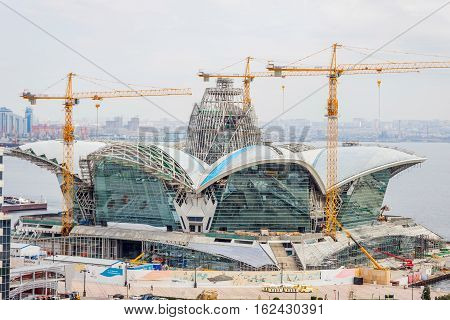 Caspian Waterfront Mall Under Construction, Baku