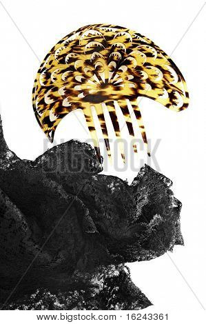 Peineta und Mantilla, die typischen spanischen Kopfschmuck