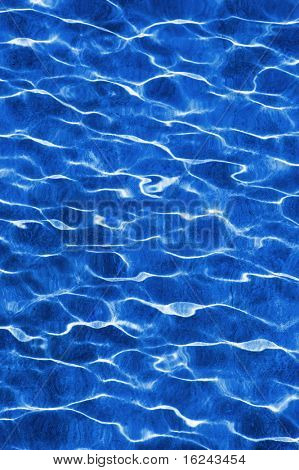 sfondo è costituito da un primo piano delle onde dell'acqua