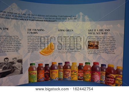 COLUMBIA, PA - OCT 9: Turkey Hill Experience in Columbia, PA, as seen on Oct 9, 2016. The 17,000-square-foot attraction opened in 2011 and pays homage to Turkey Hill's history while highlighting its ice cream and iced tea-making processes.