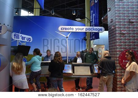 COLUMBIA, PA - OCT 9: Turkey Hill Experience in Columbia, PA, as seen on Oct 9, 2016. The 17,000-square-foot attraction opened in 2011 and pays homage to Turkey Hill's history while highlighting its ice cream and iced tea-making processes.