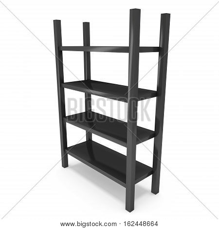 Storage stack. 3D render isolated on white. Platform or Stand Illustration. Template for Object Presentation.