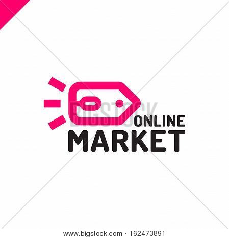 E Store Logo Concept Mouse Click And Shop Tag